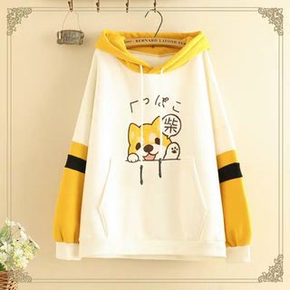 ÁO KHOÁC NỈ HOODIE CHÚ CHÓ SHIBA KUTE KN01 Freesize dưới 55kg