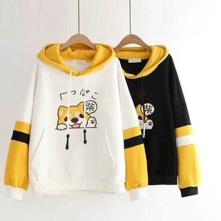 ÁO KHOÁC NỈ HOODIE CHÚ CHÓ SHIBA KUTE KN01 Freesize dưới 55kg