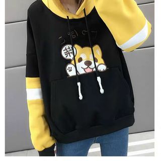ÁO KHOÁC NỈ HOODIE CHÚ CHÓ SHIBA KUTE KN01 Freesize dưới 55kg