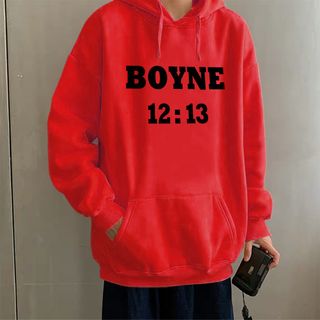 Áo Khoác Nỉ Hoodie In Boyne HDI12 Unisex Freesize Phong Cách Hàn Quốc dưới 75kg