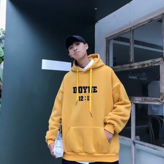 Áo Khoác Nỉ Hoodie In Boyne HDI12 Unisex Freesize Phong Cách Hàn Quốc dưới 75kg
