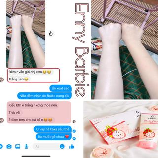 Combo dưỡng trắng da Barbie gồm tắm trắng và kem dưỡng Barbie ENNY