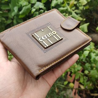 Ví nam, bóp nam da bò sáp chất Men cá tính bền đẹp dáng đứng nhiều ngăn chứa Handmade tại Sâu Sách Store