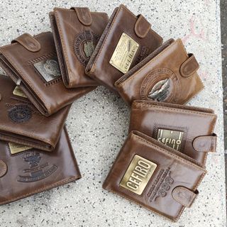 Ví nam, bóp nam da bò sáp chất Men cá tính bền đẹp dáng đứng nhiều ngăn chứa Handmade tại Sâu Sách Store