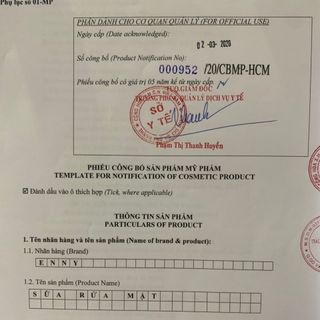 Sữa rữa mặt nha đam ENNY cao cấp