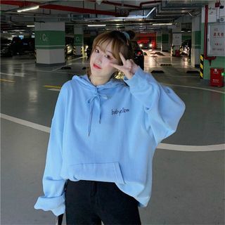 Áo Khoác Nỉ Hoodie In Baby Yellow HDI08 Unisex Freesize Phong Cách Hàn Quốc dưới 75kg