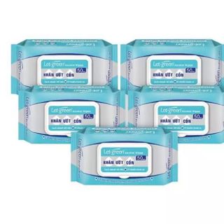 Khăn ướt cồn Let-green 50 miếng