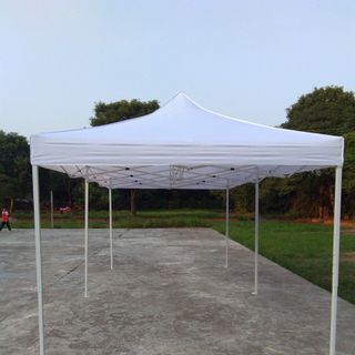 LỀU XẾP (nhà bạt , lều ) kích thước 3mx 3m, khung đen.(may quây xung quanh lều)