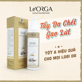 Tẩy Tế Bào Chết Da Mặt Le'Orga Gạo Lứt - Gel Hạt Tẩy Kì Ngừa Mụn, Trẻ Hóa, Trắng Da giá sỉ