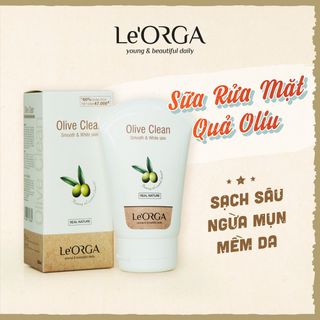 Sữa Rửa Mặt Le'Orga Quả Oliu - Gel làm Sạch Sâu Mềm Mịn, Cho Da Dầu, Mụn, Khô, Hỗn Hợp giá sỉ