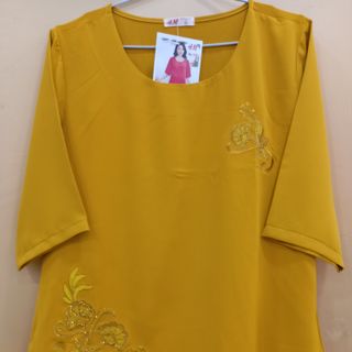 Áo lụa nữ thêu hoa đính đá cao cấp trung niên (Mã 158)
