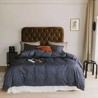 Bộ chăn ga gối Lụa sateen thiết kế hiện đại - đơn giản - sang trọng