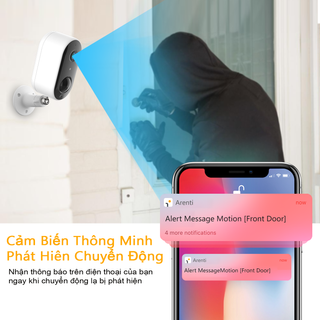 Camera Wifi ngoài trời Laxihub không dây pin sạc W1