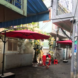 Dù lệch tâm tròn đường kính 3m, dù ngoài trời ( đã bao gồm đế)