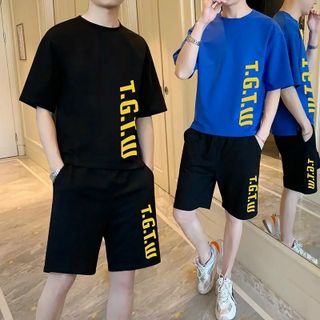 Đồ bộ mặc nhà dạo phố chất thun lạnh in chữ TGTW dễ thương, cá tính