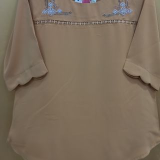 Áo lụa nữ thêu hoa đính đá cao cấp trung niên (Mã 170)