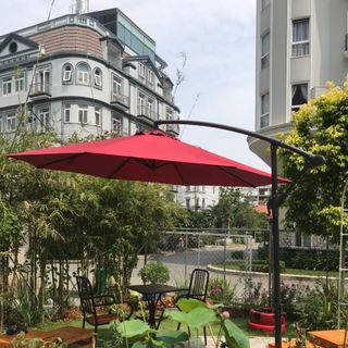 Dù lệch tâm tròn đường kính 3m, dù ngoài trời ( đã bao gồm đế)