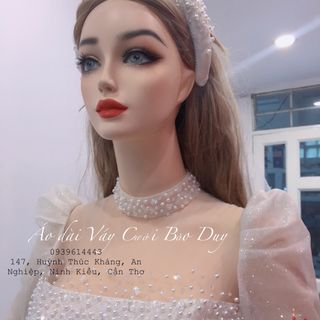 Áo dài thiết kế lấp lánh