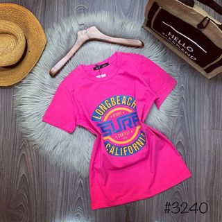 Áo thun nữ thun cotton in logo cách điệu siêu hot freesize