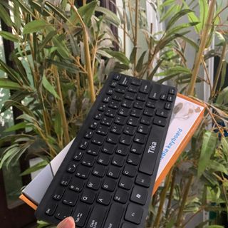 Bàn phím máy tính mini dành cho laptop Tika -thiết kế giảm tiếng ồn nút bấm cực nhạy