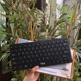 Bàn phím máy tính mini dành cho laptop Tika -thiết kế giảm tiếng ồn nút bấm cực nhạy