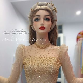 Áo dài thiết kế lấp lánh