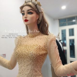 Áo dài thiết kế lấp lánh