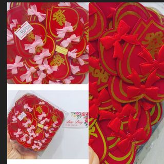 1 hộp 100 cái dán khách đám cưới- 1