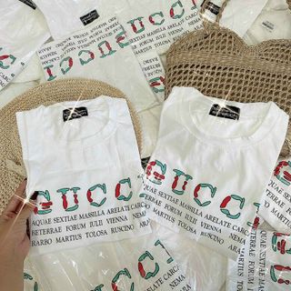 Áo thun nữ in chữ cách điệu thun cotton cao cấp freesize