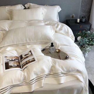 Bộ chăn ga gối Tencel 100s Mark cross cho căn phòng hiện đại - Top những sản phẩm bán chạy nhất 2021