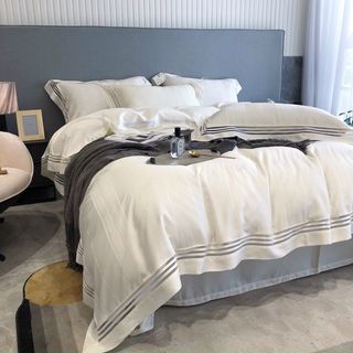 Bộ chăn ga gối Tencel 100s Mark cross cho căn phòng hiện đại - Top những sản phẩm bán chạy nhất 2021