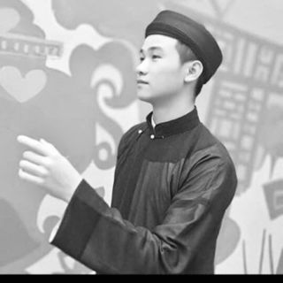 Áo dài nam đen cổ phục việt ông đồ hát quan họ