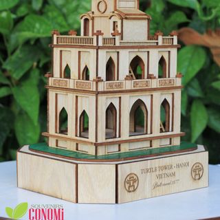 Mô hình tháp Rùa Hà Nội (3D) GỖ - CONOMi