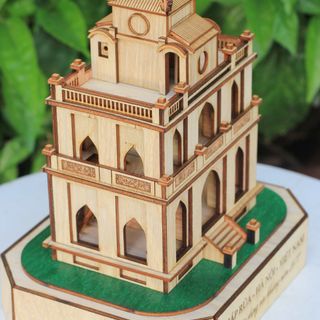 Mô hình tháp Rùa Hà Nội (3D) GỖ - CONOMi