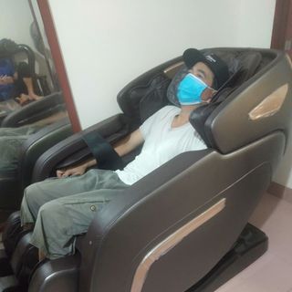 GHẾ MASSAGE 4D GIÁ RẺ TANOSHII K3 ( Tăng kèm 1 gối massage 8 bi khi mua sản phẩm )