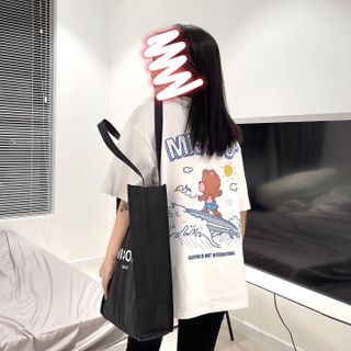 Áo thun tay lỡ unisex, áo phong dáng rộng