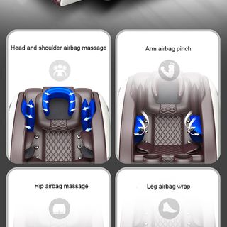GHẾ MASSAGE 3D GIÁ SIÊU RẺ TANOSHII A6S ( TẶNG KÈM 1 GỐI MASSAGE 8 BI )