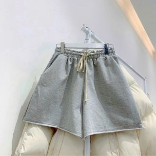 Quần thun lửng in 3D trơn ống rộng chất da cá mềm mịn