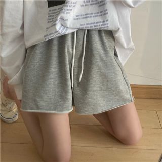 Quần thun lửng in 3D trơn ống rộng chất da cá mềm mịn