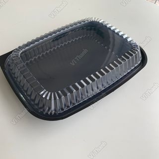 Hộp nhựa đế đen HT203