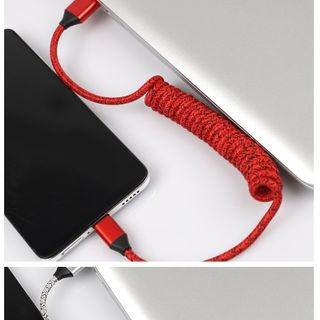 Dây cáp sạc dù lò xo 1,2m, dòng 3A