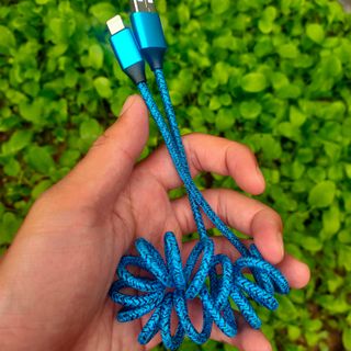 Dây cáp sạc dù lò xo 1,2m, dòng 3A