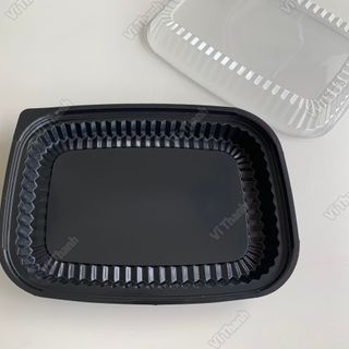 Hộp nhựa đế đen HT203