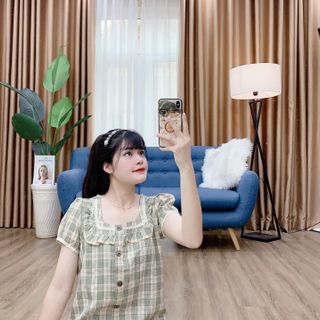 Set bộ đồ nữ quần lửng thiết kế sọc caro