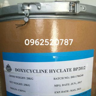 DOXYCYLINE HCL nguyên liệu 98% dùng trong thủy sản thú y giá sỉ