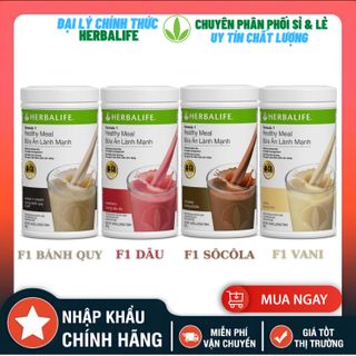 Bữa Ăn Lành Mạnh Herbalife - Hương Vị Bánh Quy, Dâu, Socola, Vani - Hỗn Hợp Dinh Dưỡng Toàn Diện Công Thức 1 - Formula 1 Healthy Meal Kiểm át Cân Nặng Hiệu Quả giá sỉ