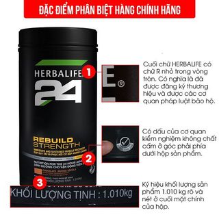 H24 Rebuild Strength - Hương Sô Cô La - Herbalife Dinh Dưỡng Cho Vận Động Giúp Duy Trì, Phục Hồi Và Xây Dựng Cơ Bắp Sau Tập Luyện