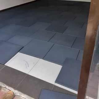 Gạch cao su màu lót phòng gym