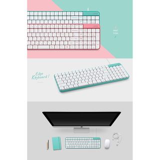Bàn Phím Máy Tính Xinh nội địa Hàn Quốc Edge - Edge Keyboard Actto KBD-49