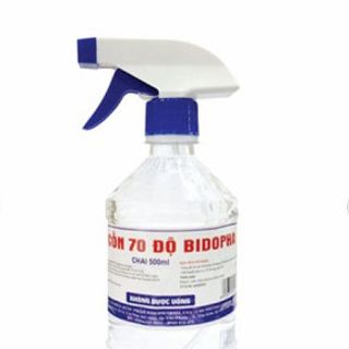 Cồn 70 độ Bidopha 500ml (vòi xịt)